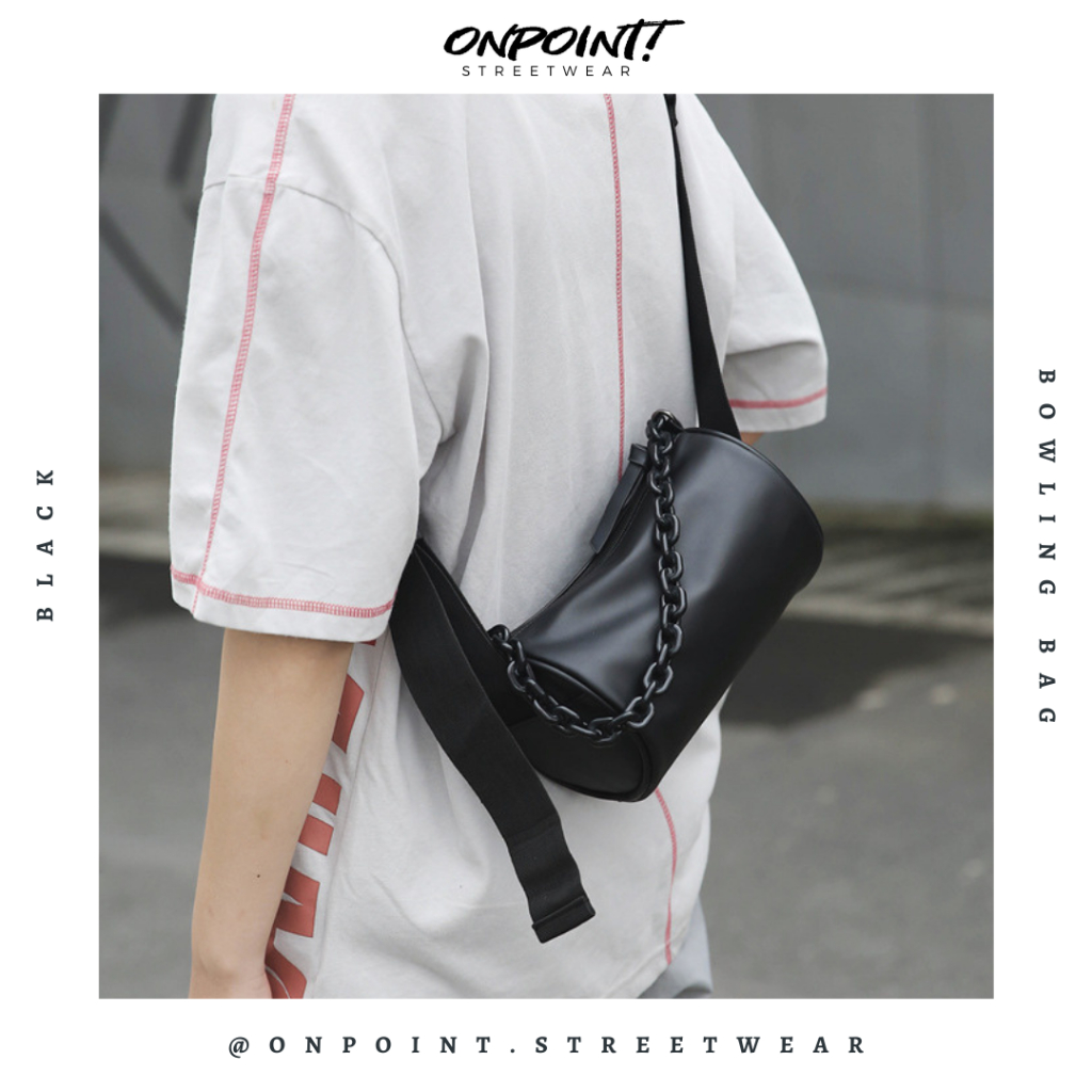 Bowling Bag - tas pria selempang sling bag unisex tas pria keren tas pinggang pria tas pinggang wani