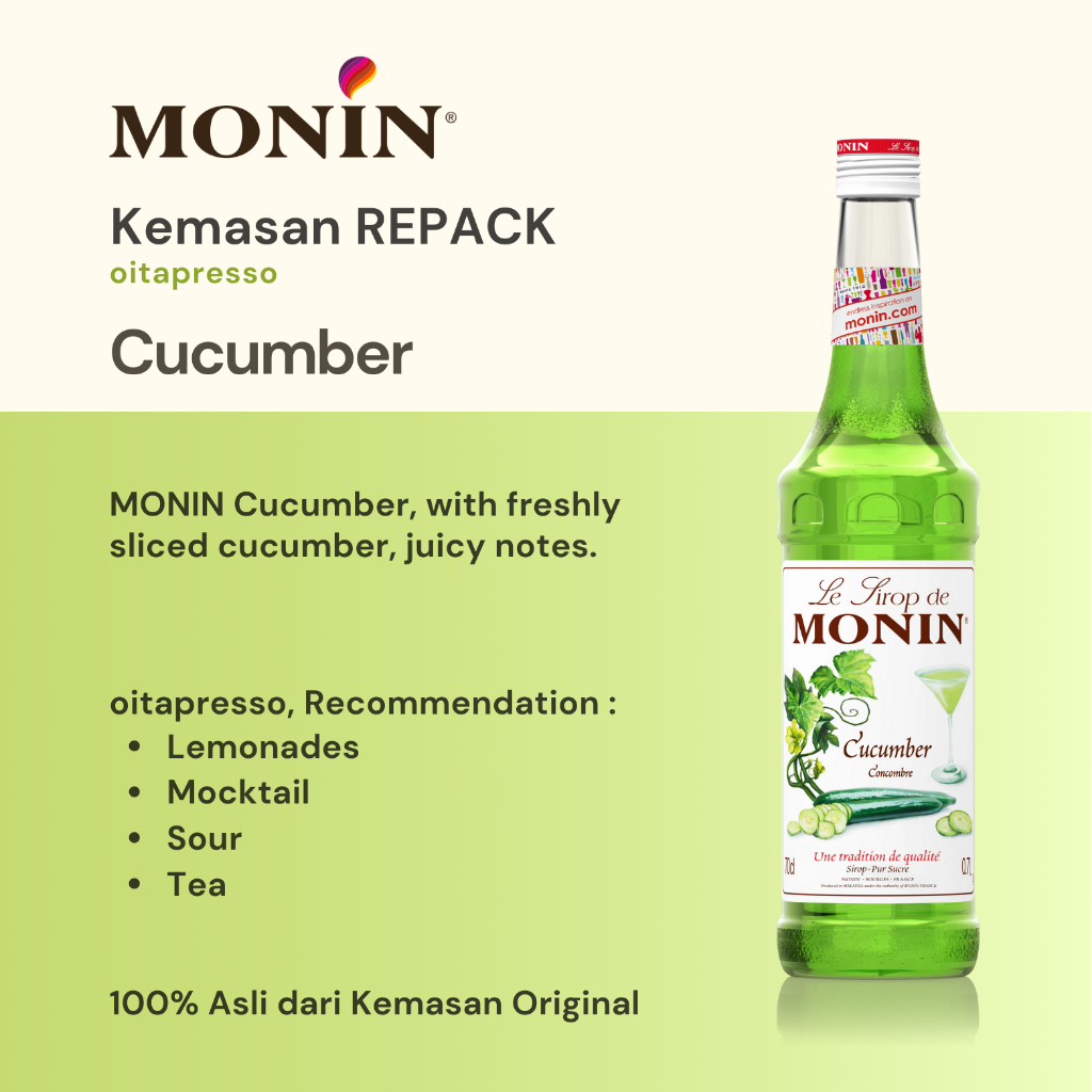 

REPACK - Monin Cucumber Syrup [100] g