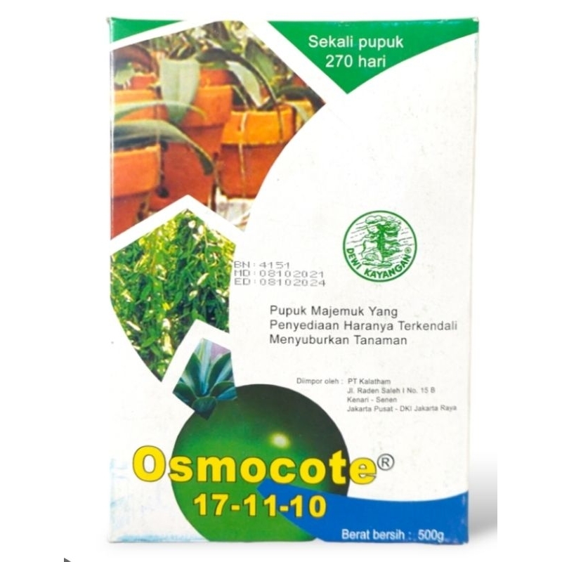 Pupuk Osmocote Dekastar 17-11-10 kemasan pabrik 500gr