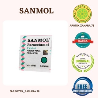 SANMOL TABLET STRIP 4 TABLET SANMOL FORTE TABLET