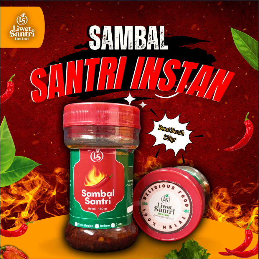 

Liwet Santri Instan - Sambal Basah Instan 150 Gram