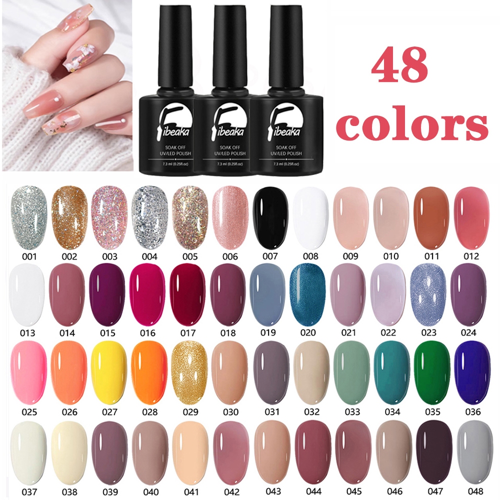 Set Kutek Gel gel polish 23 & 28 COLOUR 7ML Set Kutek basecoat&topcoat nail art Cat Kuku nail Polish