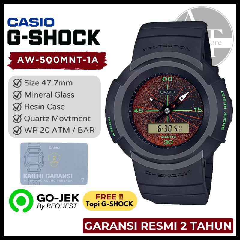 Jam Tangan Pria Casio G-SHOCK AW-500MNT-1A AW500MNT ORIGINAL Garansi Resmi