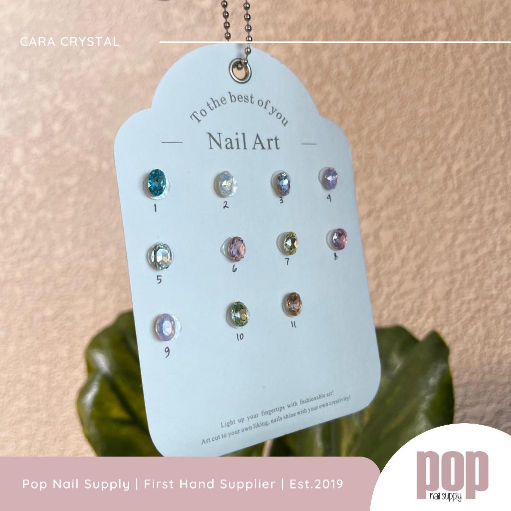 POP NAIL I Cara Crystal (11) satuan/ aksesoris crystal premium/ crystal no scratch