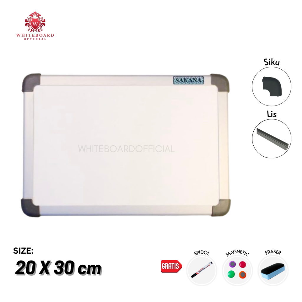 

Papan Tulis / White board Gantung / WhiteBoard Magnet 20 x 30cm Sakana