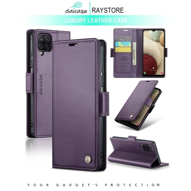 SAMSUNG A12 FLIP LEATHER CASE PREMIUM-FLIP WALLET CASE UNTUK SAMSUNG A12