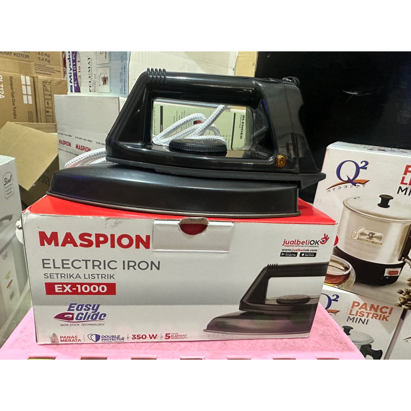 SETRIKA MASPION EX1000,PENGGOSOK BAJU,KAIN,MESIN UAP