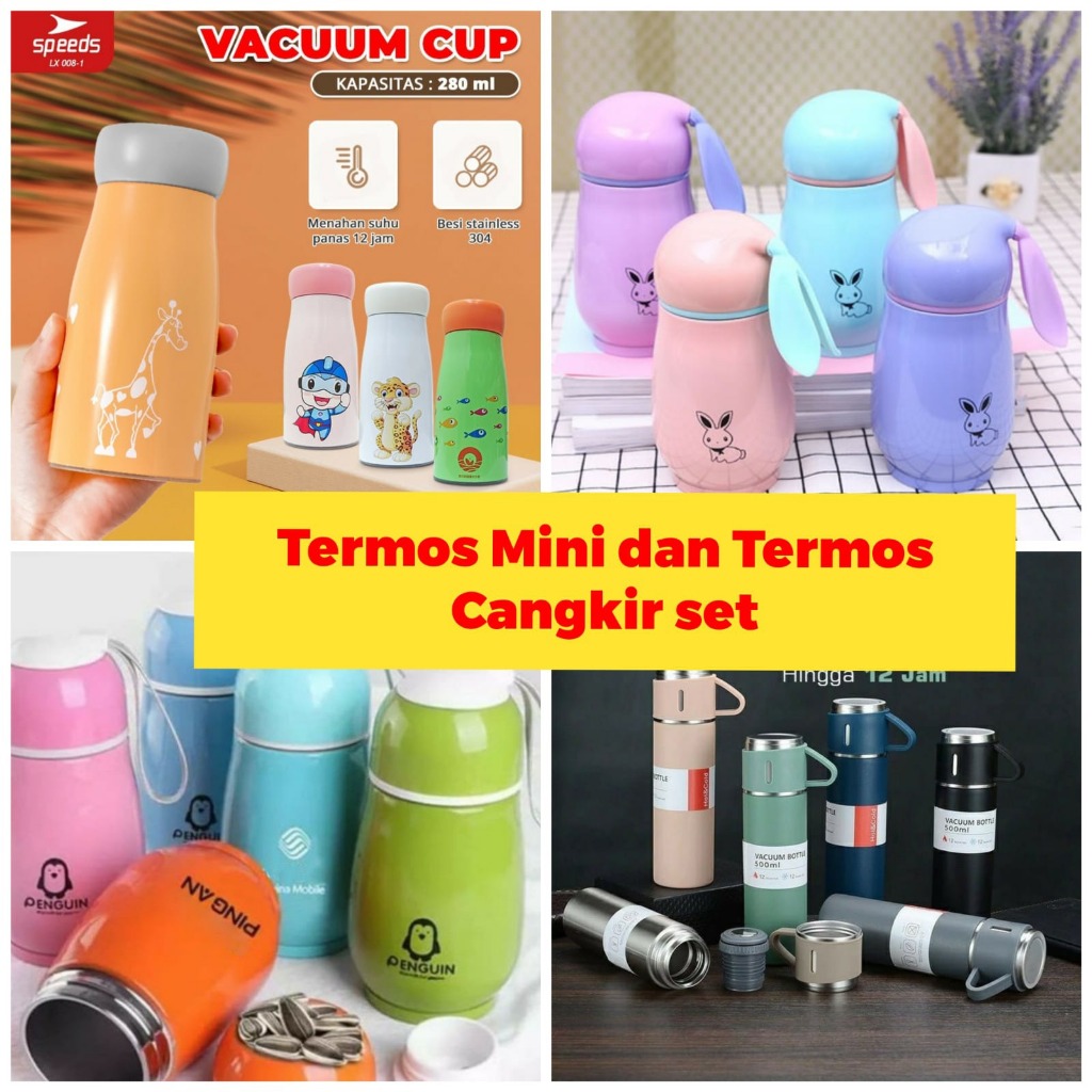 SPEEDS Vacuum Cup Tumblr Termos Air Panas Mini Botol 280ML Minum Anak Stainless Steel Tumbler Termos