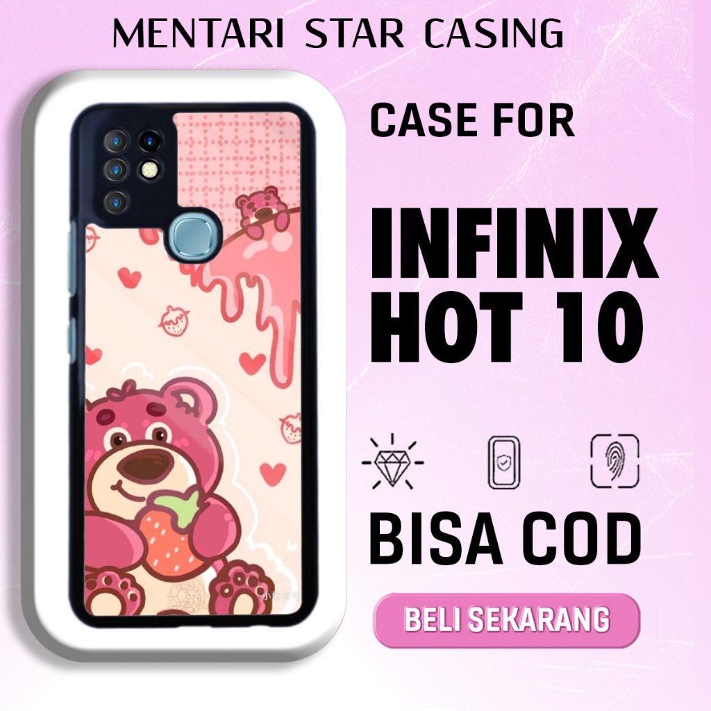 Case Infinix Hot 10 Terbaru - Casing Infinix Hot 10 - Motif Aesthe Stiker - Hardcase Premium Glossy 