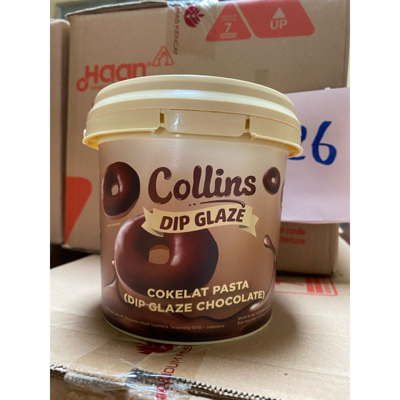 

COLLINS DIP GLAZE CHOCOLATE | TIRAMITSU | STRAWBERRY | MiLK | TARO | MATCHA | @ 1kg | SLAI COKLAT COLLINS 1kg