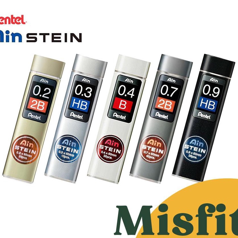 

HJ6 Pentel Ain Stein Mechanical Pencil Lead Refill 2 3 4 7 9 mm isi pensil cetek