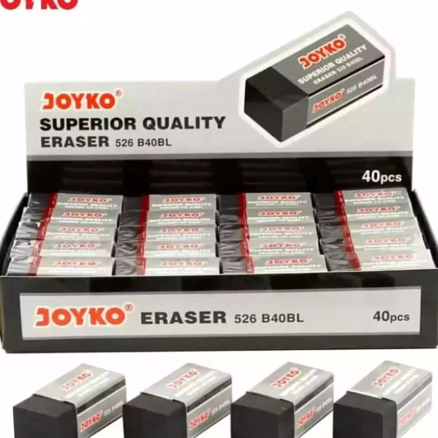 

Eksklusif DAVISPenghapus Stip Joyko Hitam Kecil 4PCS