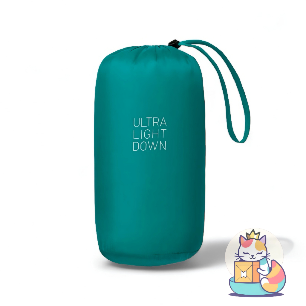 UNIQLO Stuff Sack Ultralight Down | Pouch sarung Jaket Bulu Angsa | Kantong Penyimpanan | Emerald