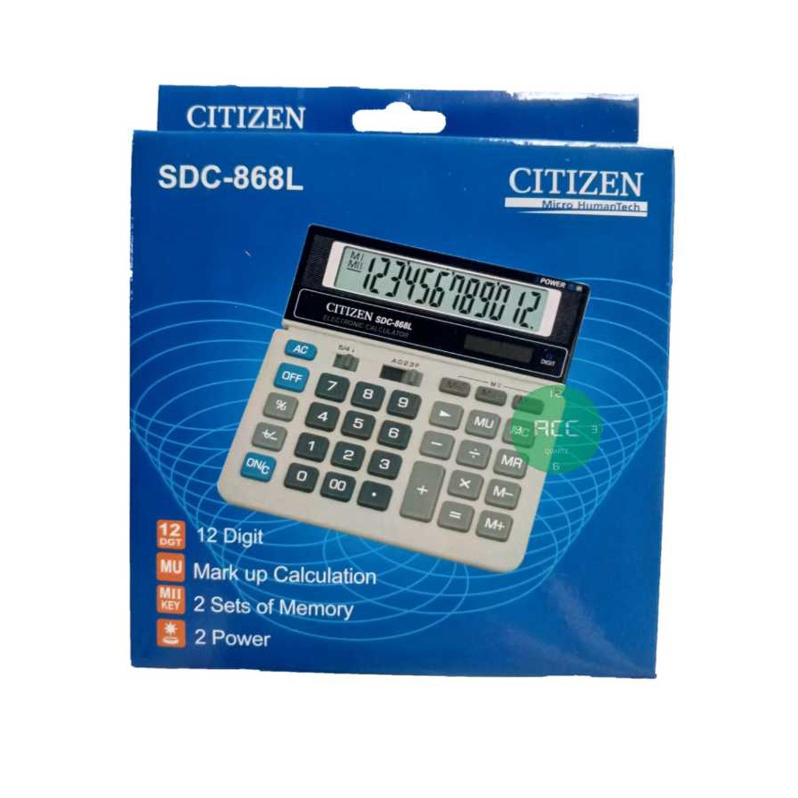 

KI3 Kalkulator Citizen SDC868L