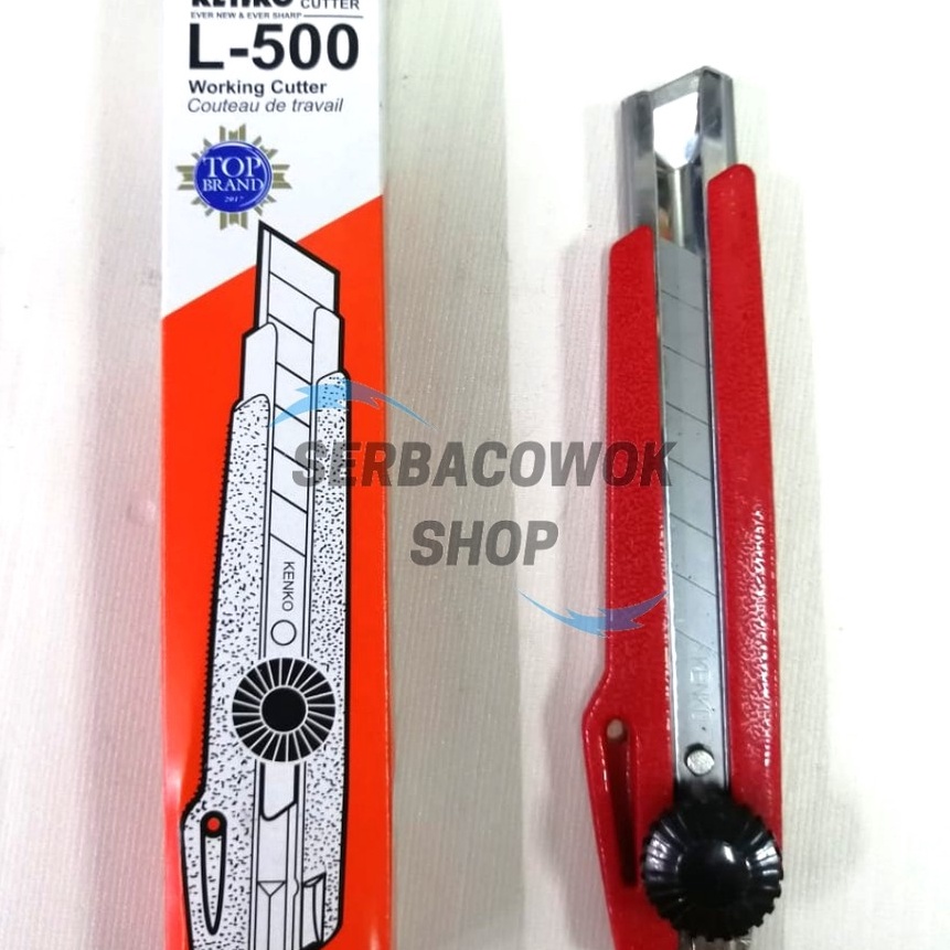 

KP8 Pisau Cutter KENKO L 5 Besar Murah Tajam Cutting Knife Piso Kertas Kardus Termurah Berkualitas
