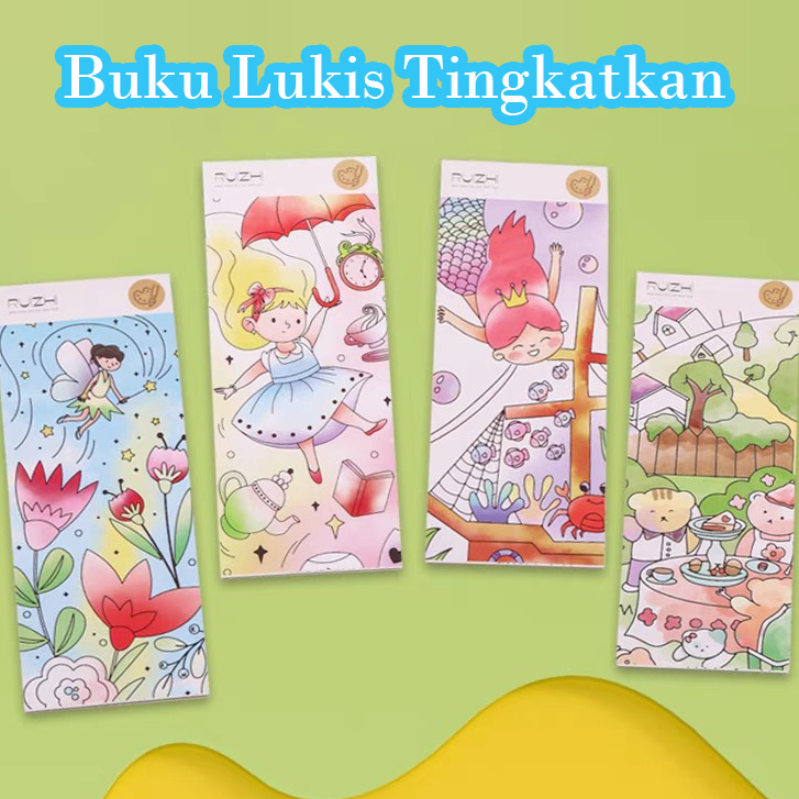 

1 SET PAKET LUKIS 12 HALAMAN - Buku Lukis Tingkatkan Kreatifitas Anak 12 Halaman