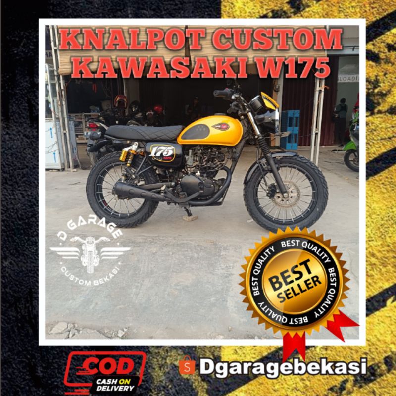 KNALPOT CUSTOM W175 PNP Leheran Ori Knalpot Kawasaki W 175