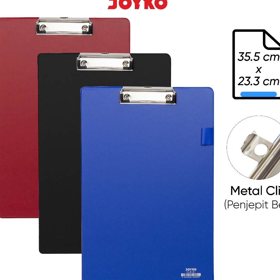 

Diskon Clipboard Papan Jalan Alas Ujian Joyko CLB61 F4