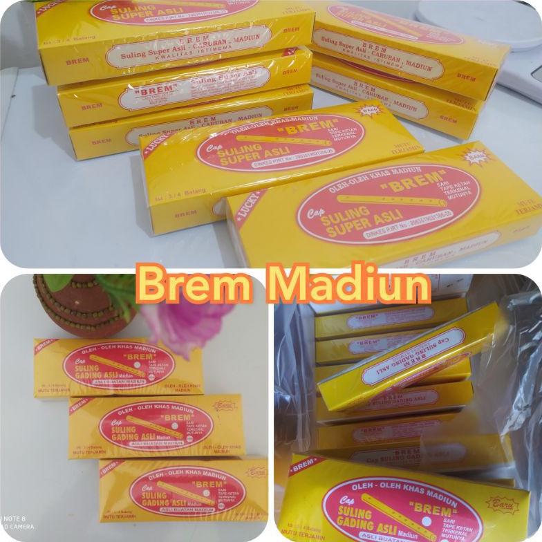 

SPESIAL DISCOUNT BREM SULING GADING ASLI MADIUN ISI 4 BATANG