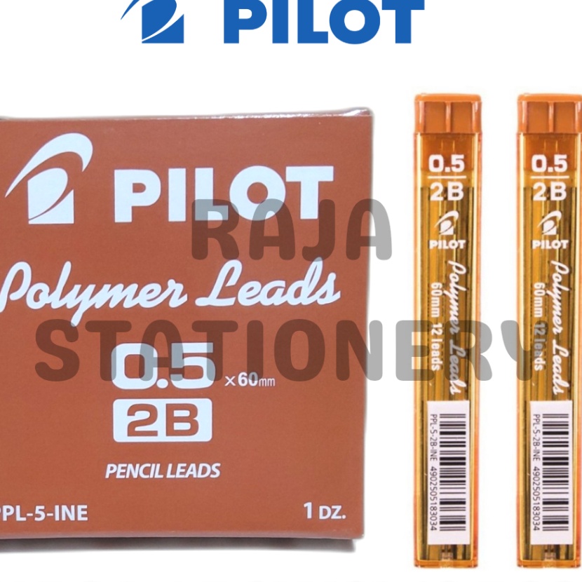 

KP8 PILOT PENCIL LEAD 2B 5MM ISI PENSIL MEKANIK PILOT 5 2B 12PCS