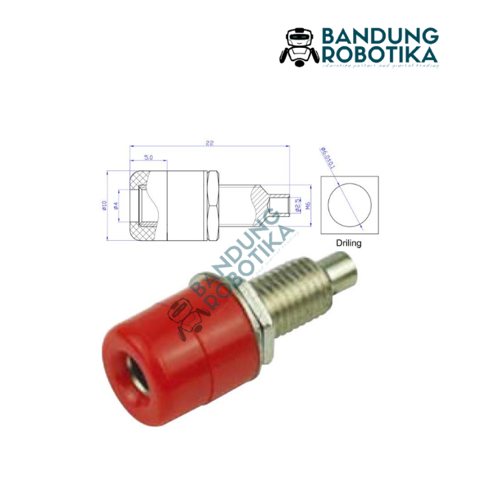 Banana Jack Female 4mm Socket Panel Mount jack banana female 4mm socket banana female