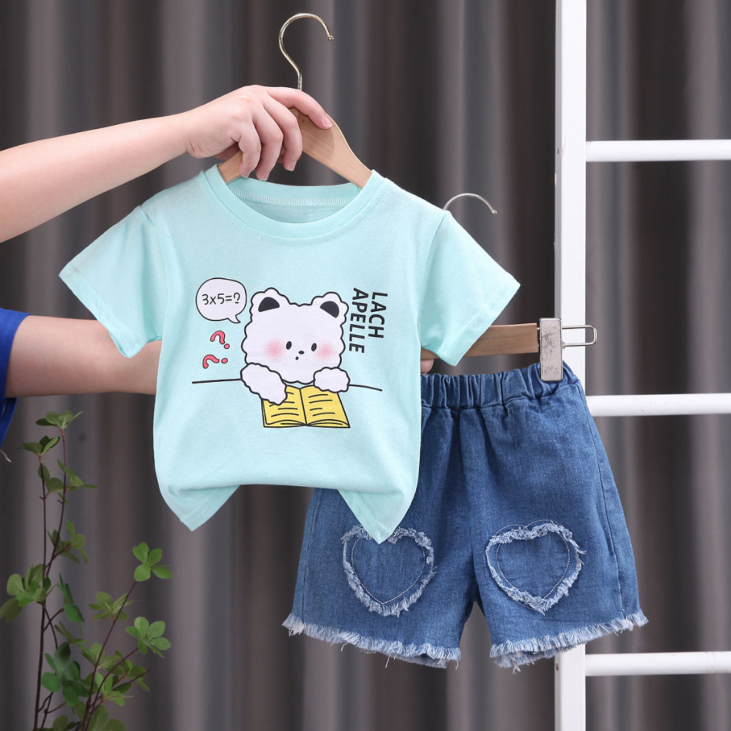 Setelan Baju Anak perempuan/Pakaian Bayi/Baju Bayi 1-5 tahun/Import Korea