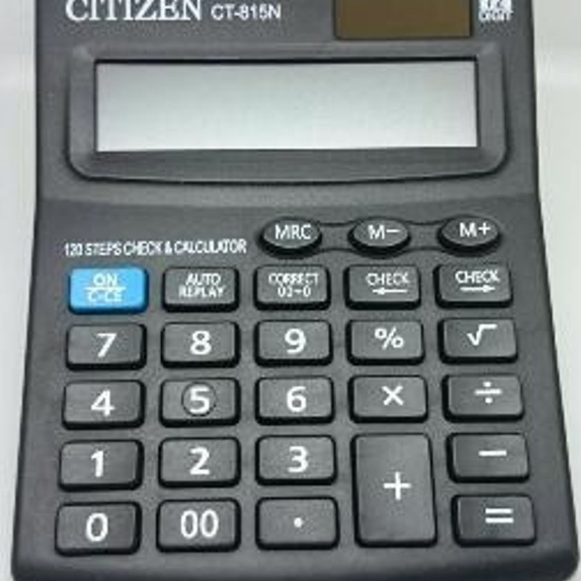 

Grosir Calculator Citizen CT 815 12 Digit 2 Power Check And Correct Replay Kalkulator CT 815