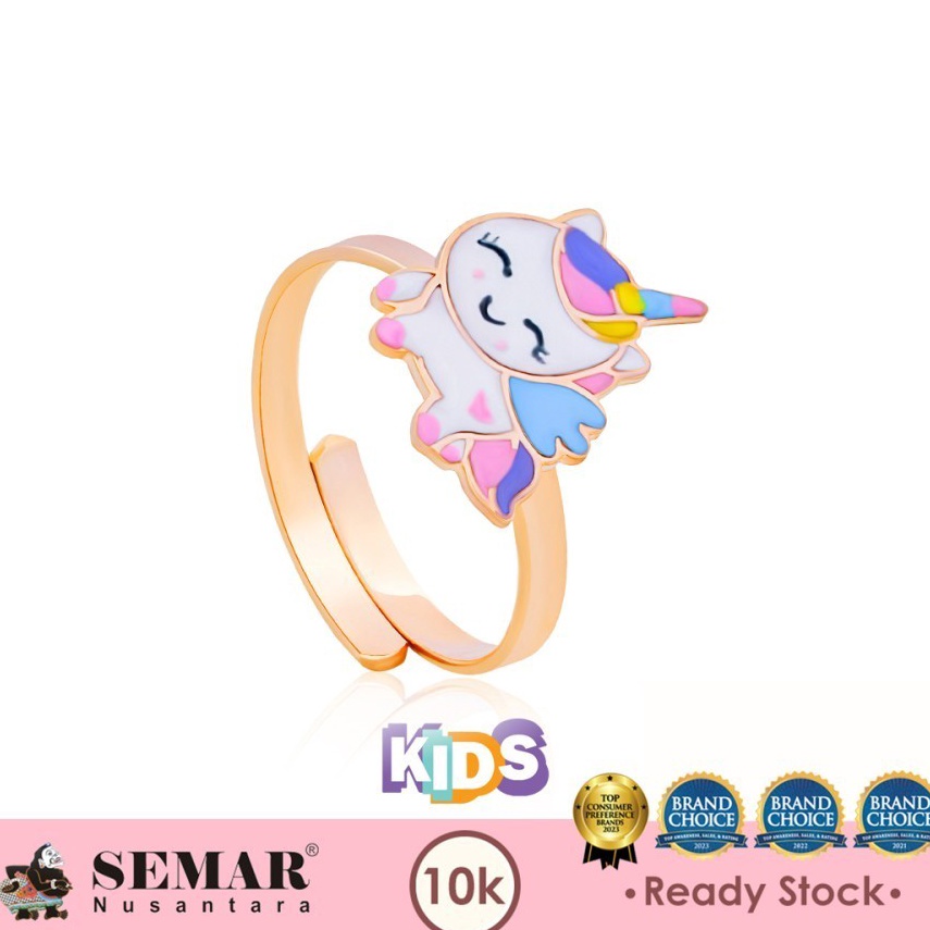 KODE L2B Cincin Emas Anak Baby Colour Little Unicorn Gold 1K Semar Nusantara