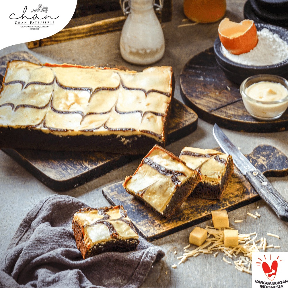 

SPECIAL PROMO Brownies Cream Cheese Chan Patisserie 2x2cm