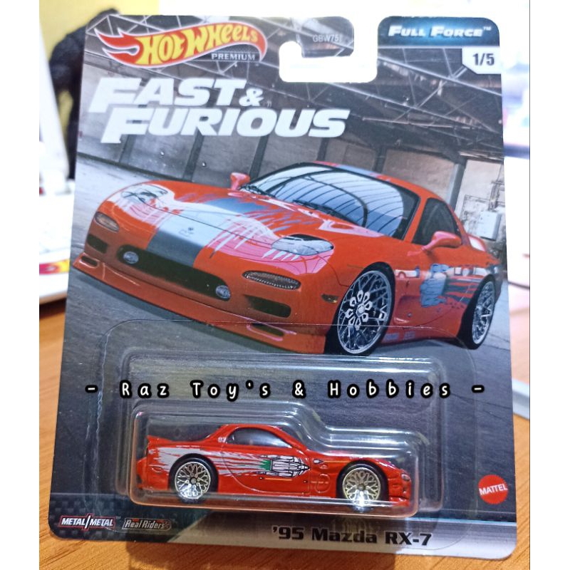 Hotwheels Premium Fast & Furious Madza RX-7