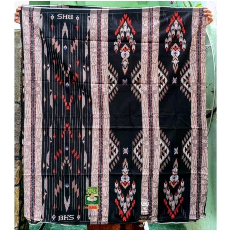 SARUNG BHS SGE GOLD SUTERA SPUNSILK 210 HITAM