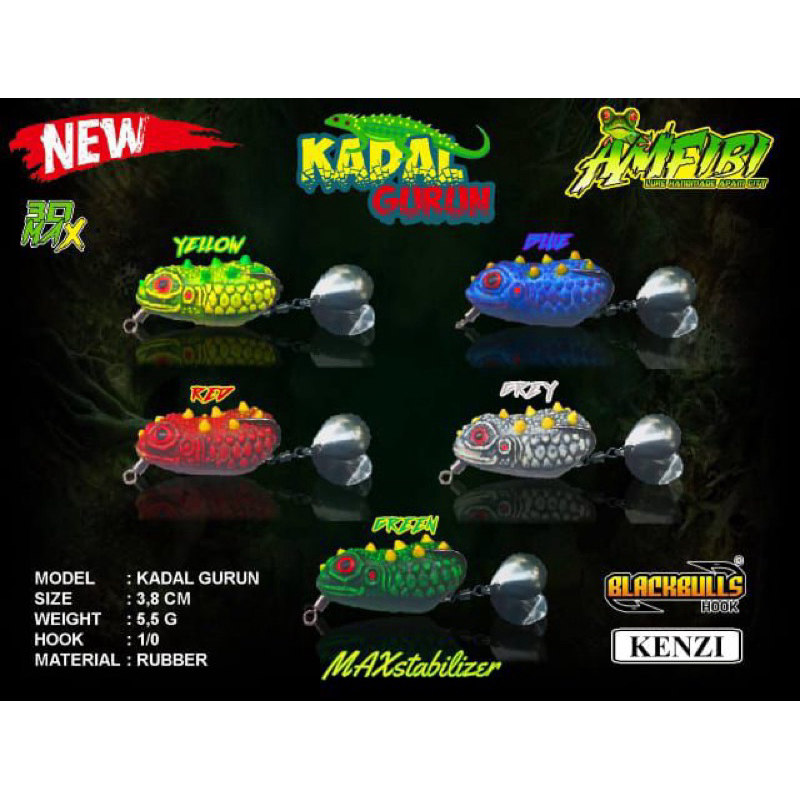 SOFT FROG AMFIBI KADAL GURUN 3,8CM-5,5GRAM