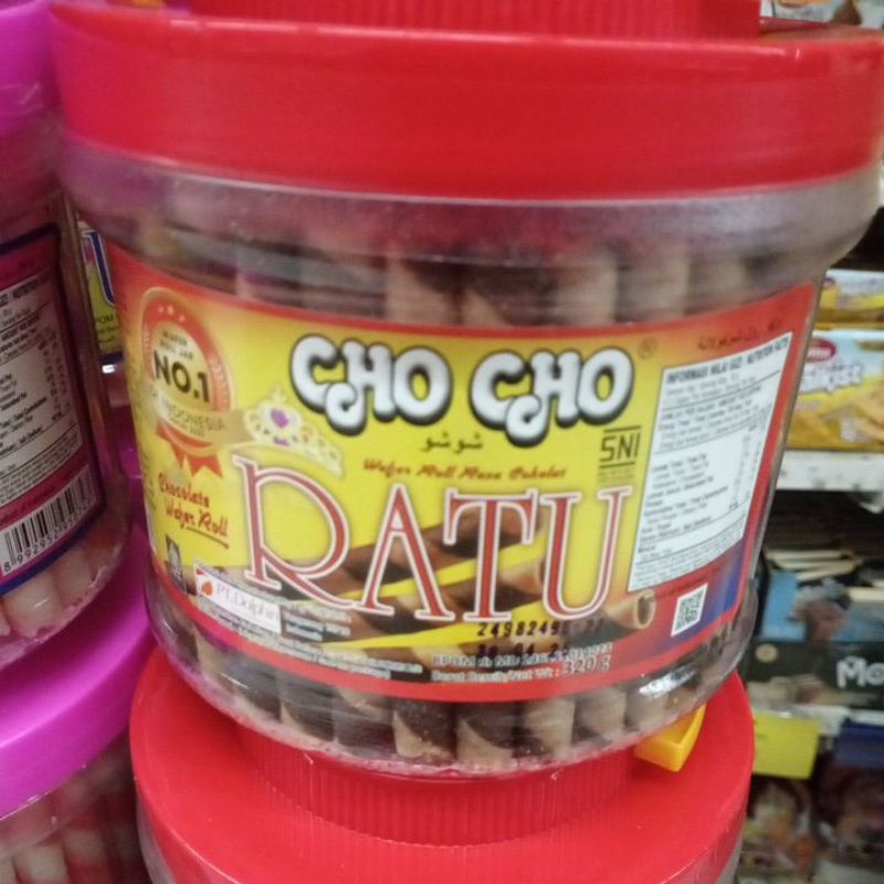 

cho Cho wafer stick ratu cokelat 320gr