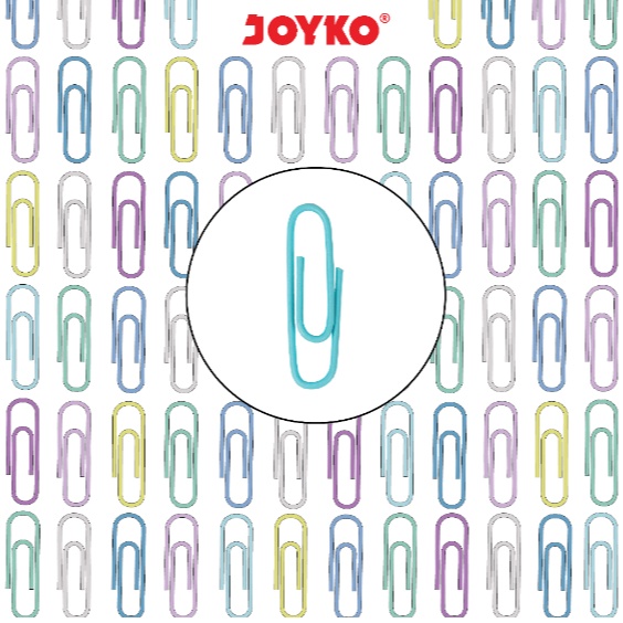 

LIMIT JOYKO Paper Clip Klip Penjepit Kertas Joyko 1 Pack isi 15 Pcs Klip warna SOFT color