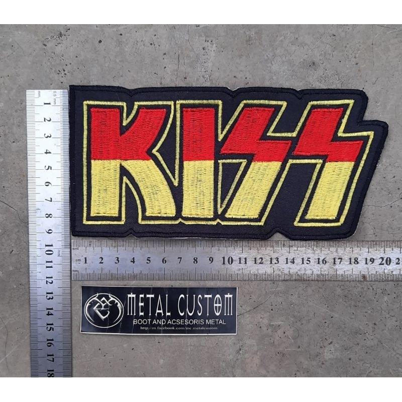 Backpatch Kiss / Bordir Band Besar / Patch Band Besar / Emblem Band Besar