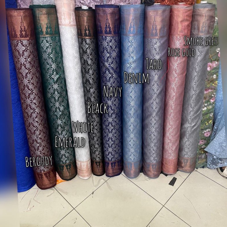 CUCI GUDANG  COD Kain songket 3D Bakal songket Bahan songket 3D Songket Tenun Songket Palembang  son