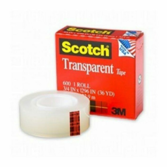 

KI3 3M scotch transparent tape 6 ukuran 34inch x 36y