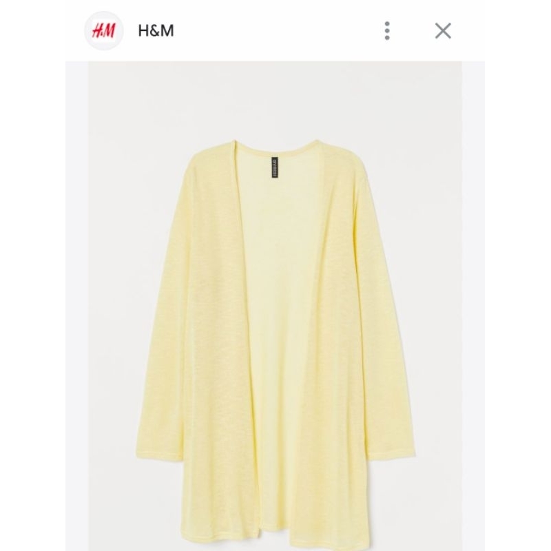 Cardigan rajut H&M  kuning