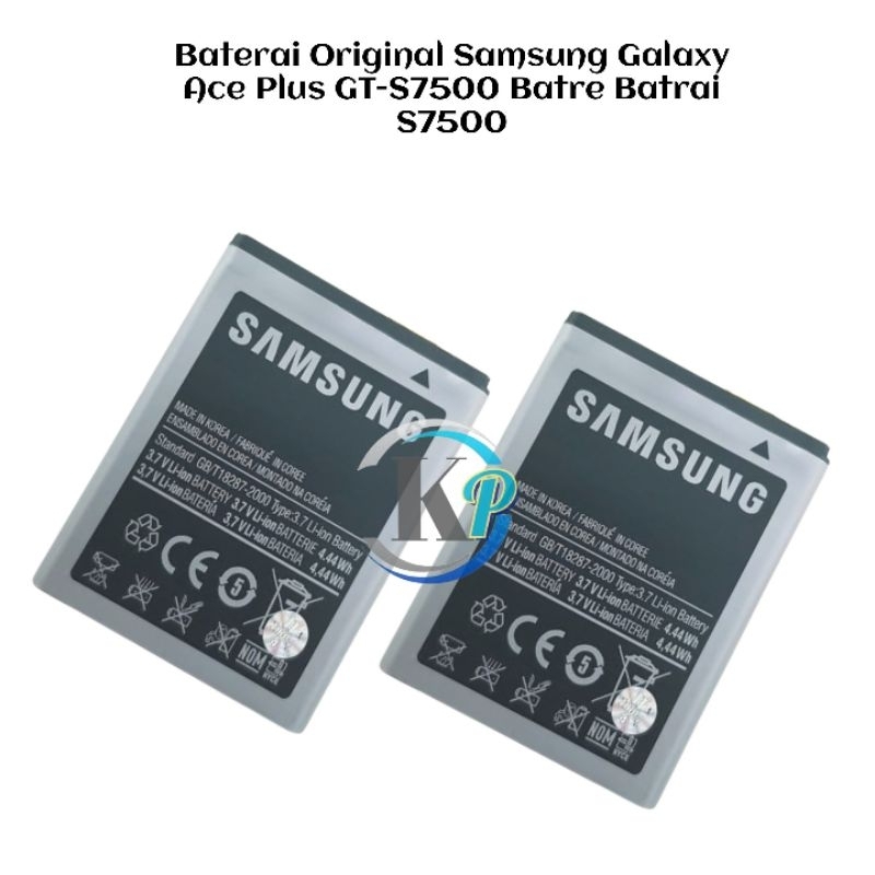 Baterai Original Samsung Galaxy Ace Plus GT-S7500 Batre Batrai S7500