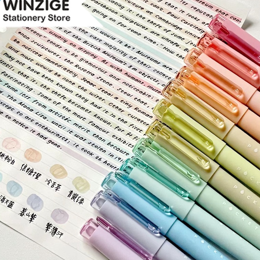 

Hemat Winzige Set 4pcs Mini stabilo Pen Lucu Warna Highlighter Pastel Aesthetic Journal Marker Pen Alat Tulis Highlight Pena Stabilo