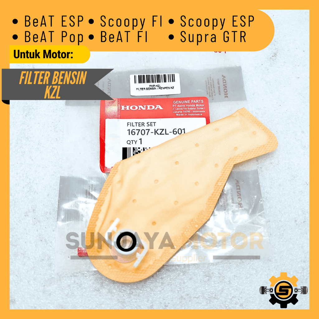 Filter Fuel Pump Original Honda KZL Saringan Bensin Beat FI Beat Pop Scoopy ESP Supra GTR Pampers Pe