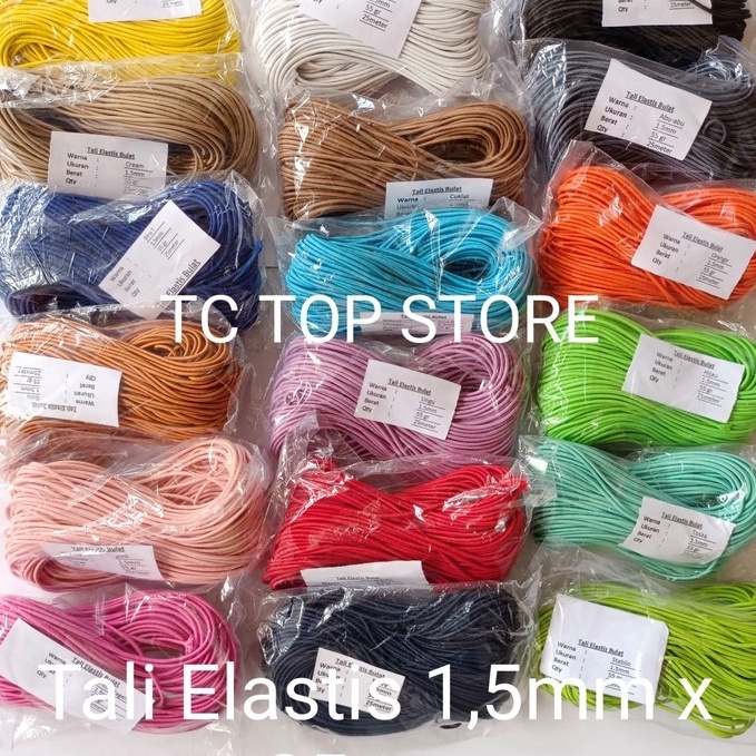 

KI3 Tali Karet 15mm 25 meter tali elastis tali string