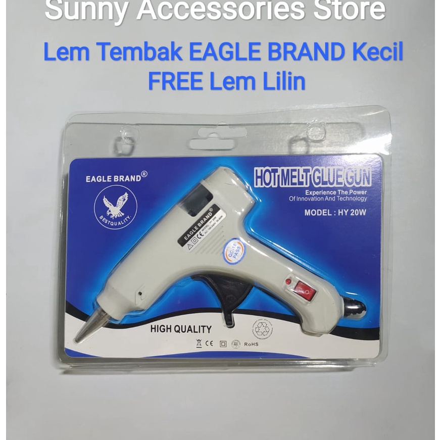 

Istimewa Lem Tembak Glue Gun Eagle Brand Kecil FREE Lem Lilin Premium Product
