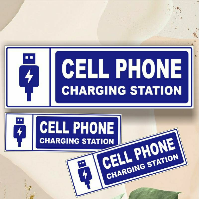 

Stiker cell phone charging station waterproof custom