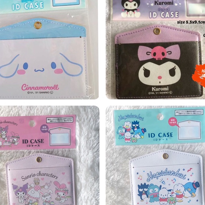 

Eksklusif id case card holder kuromi cinnamoroll hangyodon sanrio characters hapidanbui sanrio original Japan