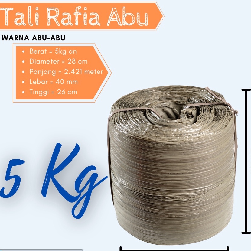 

Terlaris Tali Rafia Plastik Roll Besar Laksanamas Warna Abuabu Ukuran 5kg an di JakartaBogorDepokTangerangBekasi