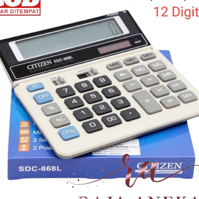 

KP8 Citizen Calculator SDC868L Kalkulator Desktop Meja Kantor SDC 868L citizen 868