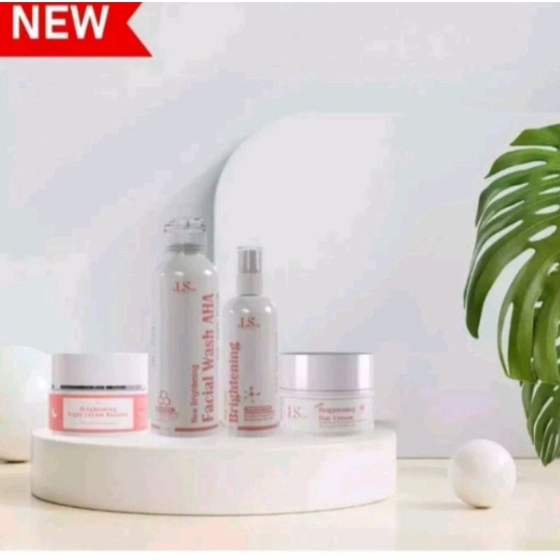 LS SKINCARE PAKET 4 WHITENING GLOWING KULIT SUSAH PUTIH CREAM BRETENING BOOSTER