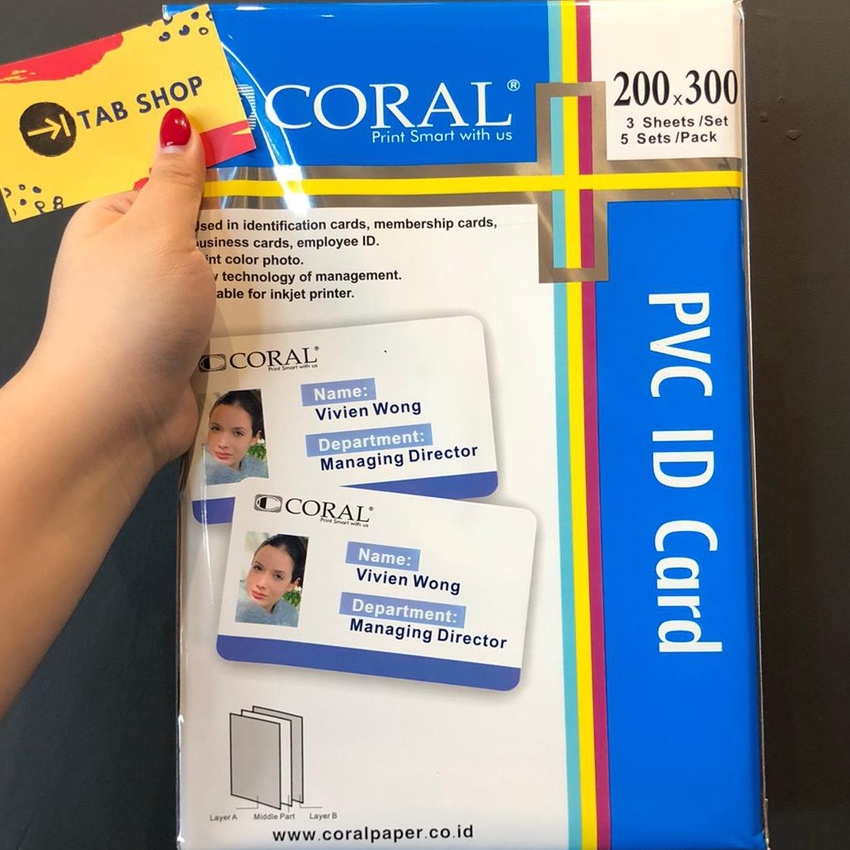 

Potongan TAB SHOP CORAL PVC ID CARD 2 X 3MM 5 SET KERTAS KARTU KTP 2 X 3MM 5 SET