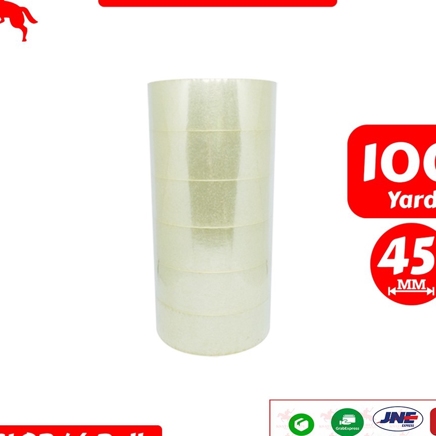 

FG2 Lakban OPP Tape Lakban Bening KSATRIA Tape 1 Yard 1 Slop
